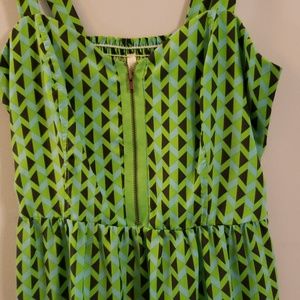 Hello Miss zip front dress sz M